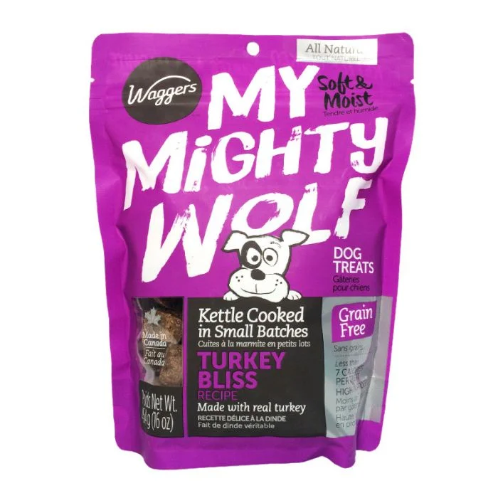 Jays Soft & Chewys Waggers My Mighty Wolf Dog Treats - Turkey Bliss