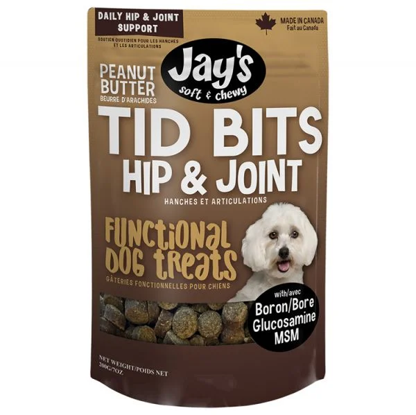 Jay's Soft & Chewy Tid Bits Hip & Joint Peanut Butter Dog Treats