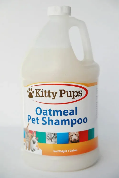 KittyPups Natural Oatmeal Pet Shampoo, Concentrated Gallon