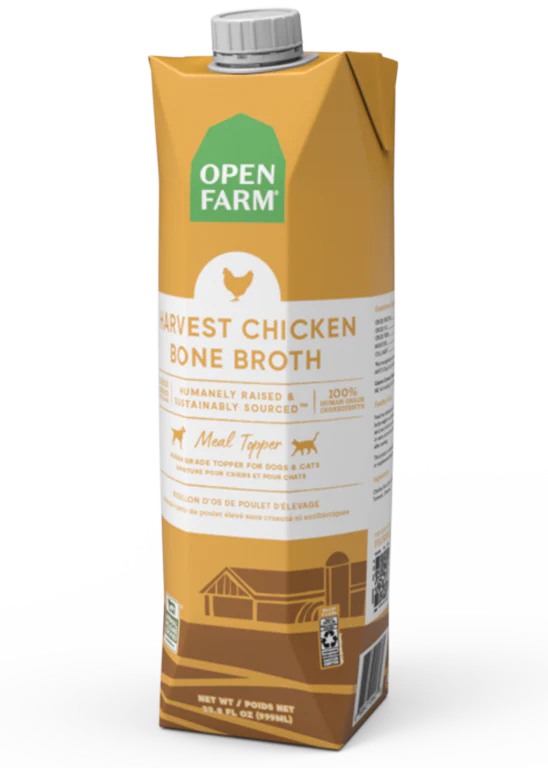 Open Farm Harvest Chicken Bone Broth For Dogs & Cats