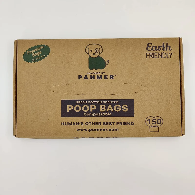 COMPOSTABLE 150 Poo Bags - Tissue Box Style