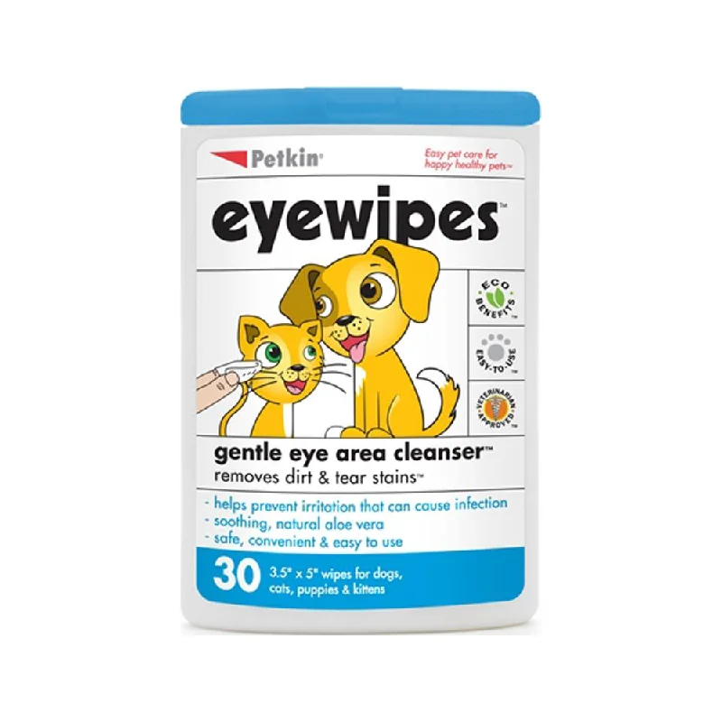 Petkin Eye Wipes for Dogs & Cats