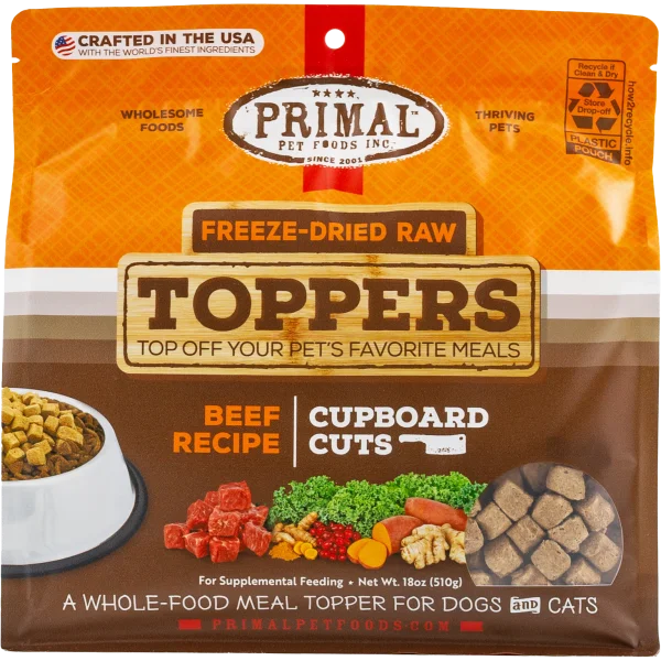 Primal Freeze Dried Raw Topper Cupboard Cuts Beef