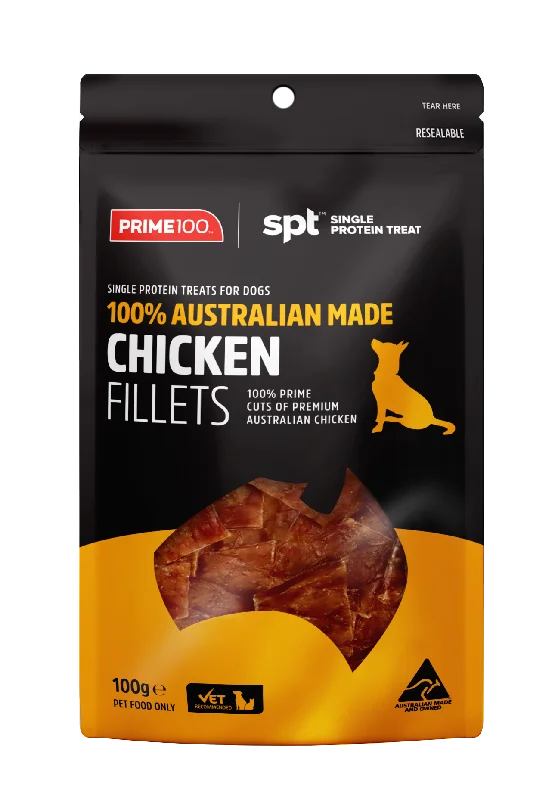 Prime100 SPT Dog Treat Chicken Fillets 100g