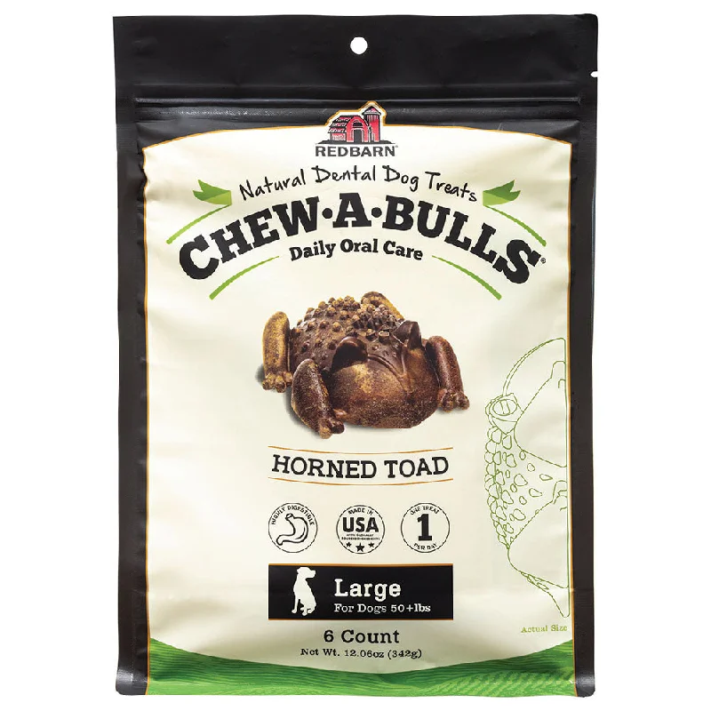 RedBarn Chew-A-Bulls Toad Large 6pk