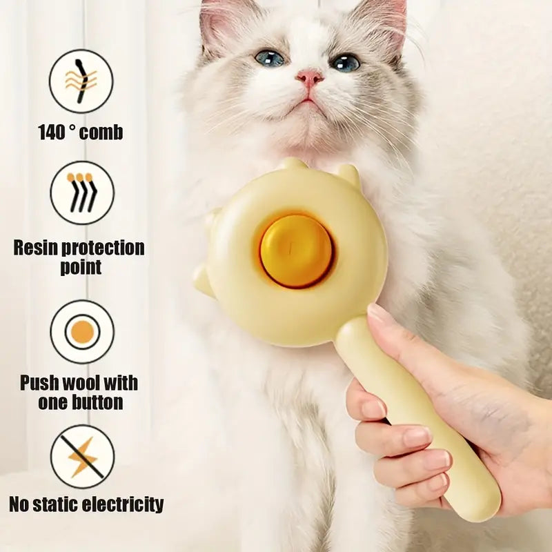 Purrfect Groom Self-Cleaning Cat Brush