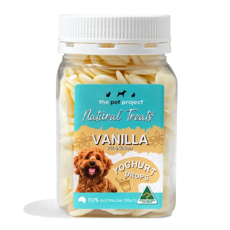 The Pet Project Dog Treat Yoghurt Drops Vanilla 250g