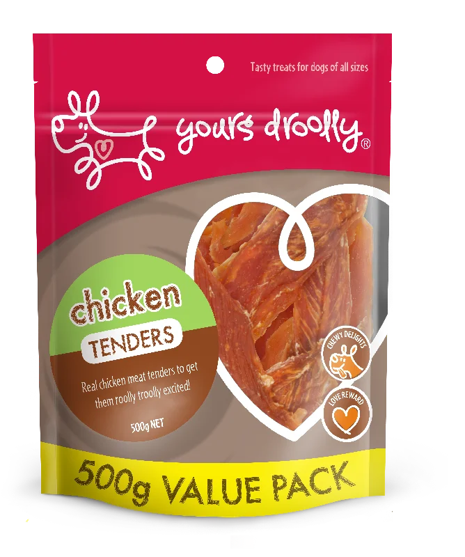 Yours Droolly Chicken Tenders Dog Treats 500g