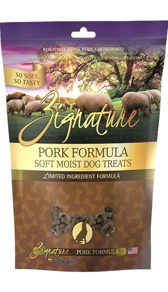 Zignature Pork Soft Moist Treat 4oz