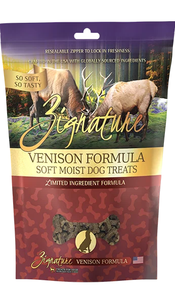 Zignature Venison Soft Moist Treat 4oz