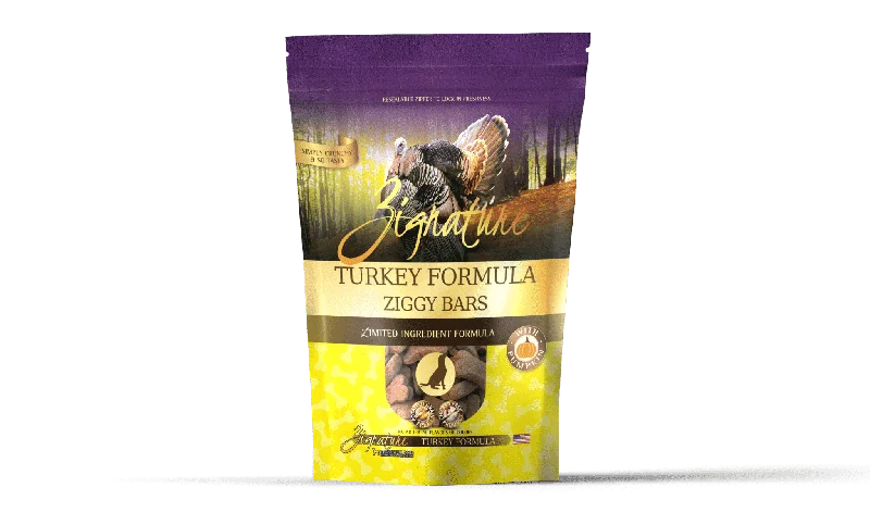 Zignature Ziggy Bars - Turkey Formula Dog Treats 340g