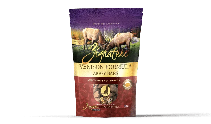 Zignature Ziggy Bars - Venison Formula Dog Treats 340g