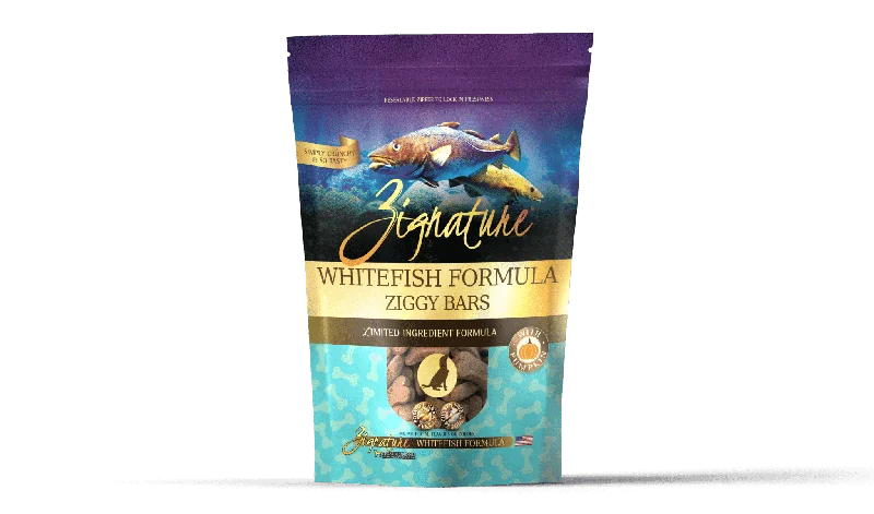 Zignature Ziggy Bars - Whitefish Formula Dog Treats 340g