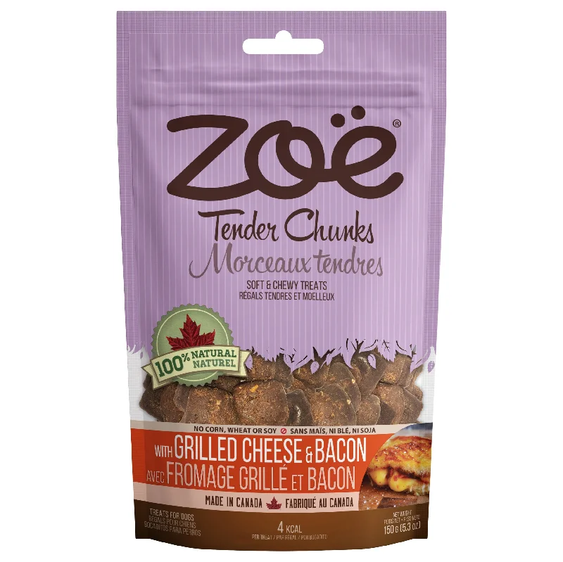 Zoe Tender Chunks Grilled Cheese & Bacon 150g